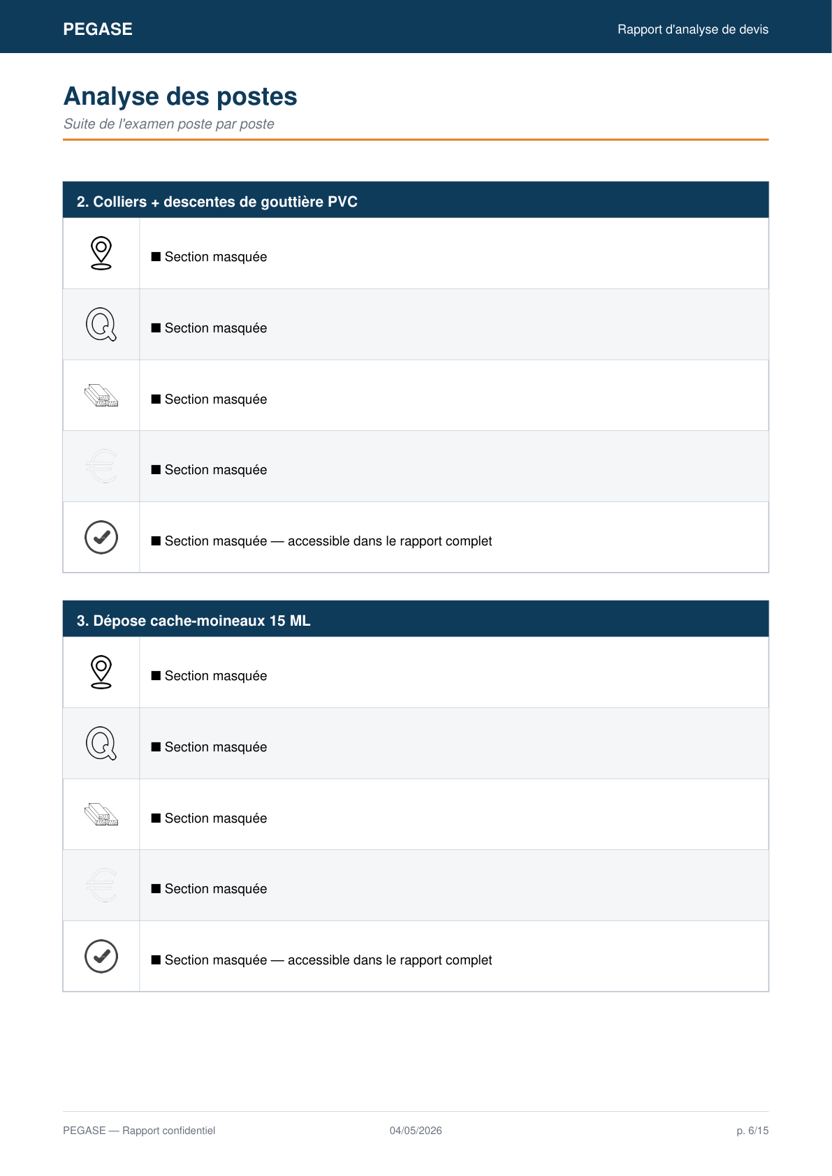 Page 6 du rapport Pégase