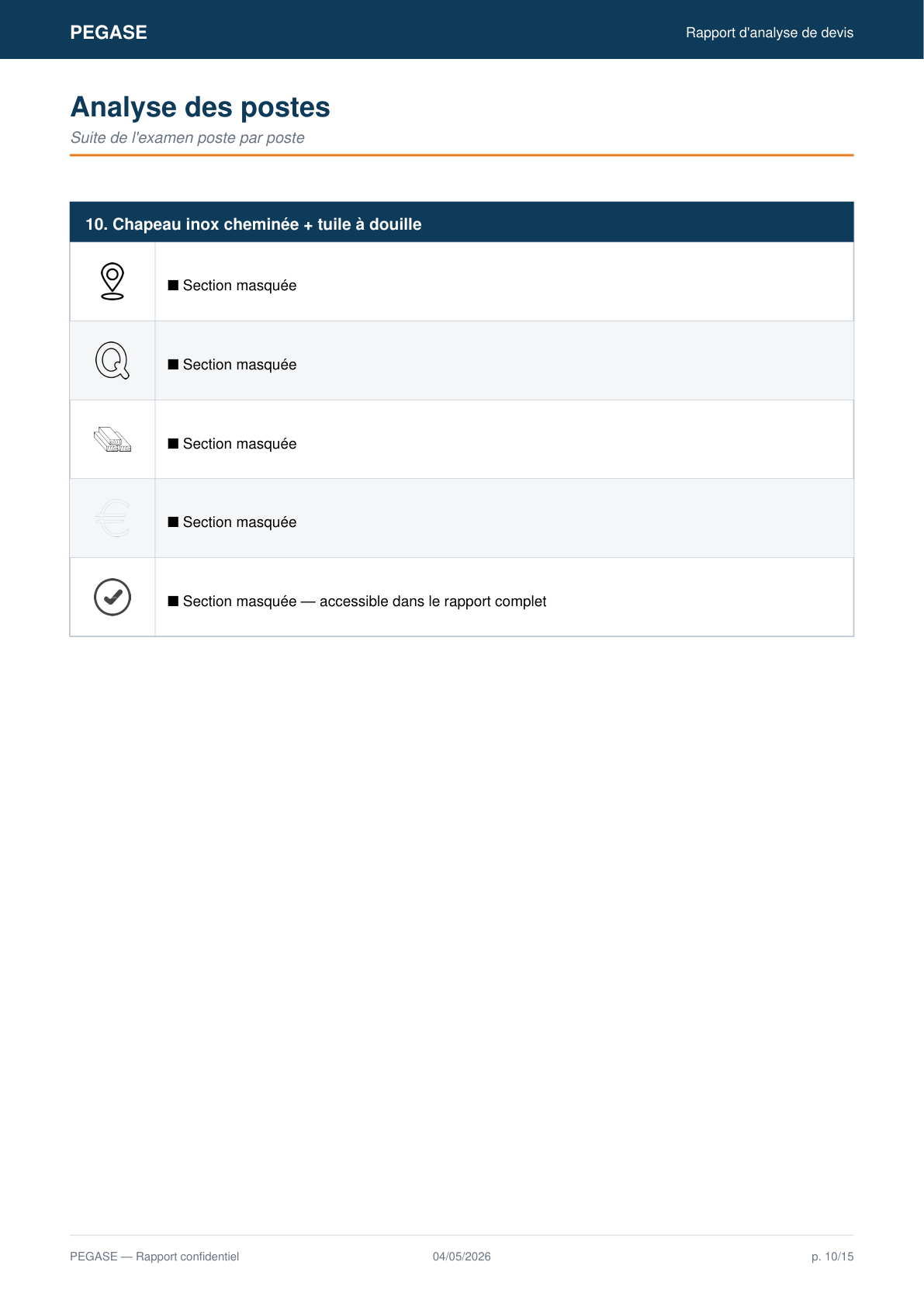 Page 10 du rapport Pégase